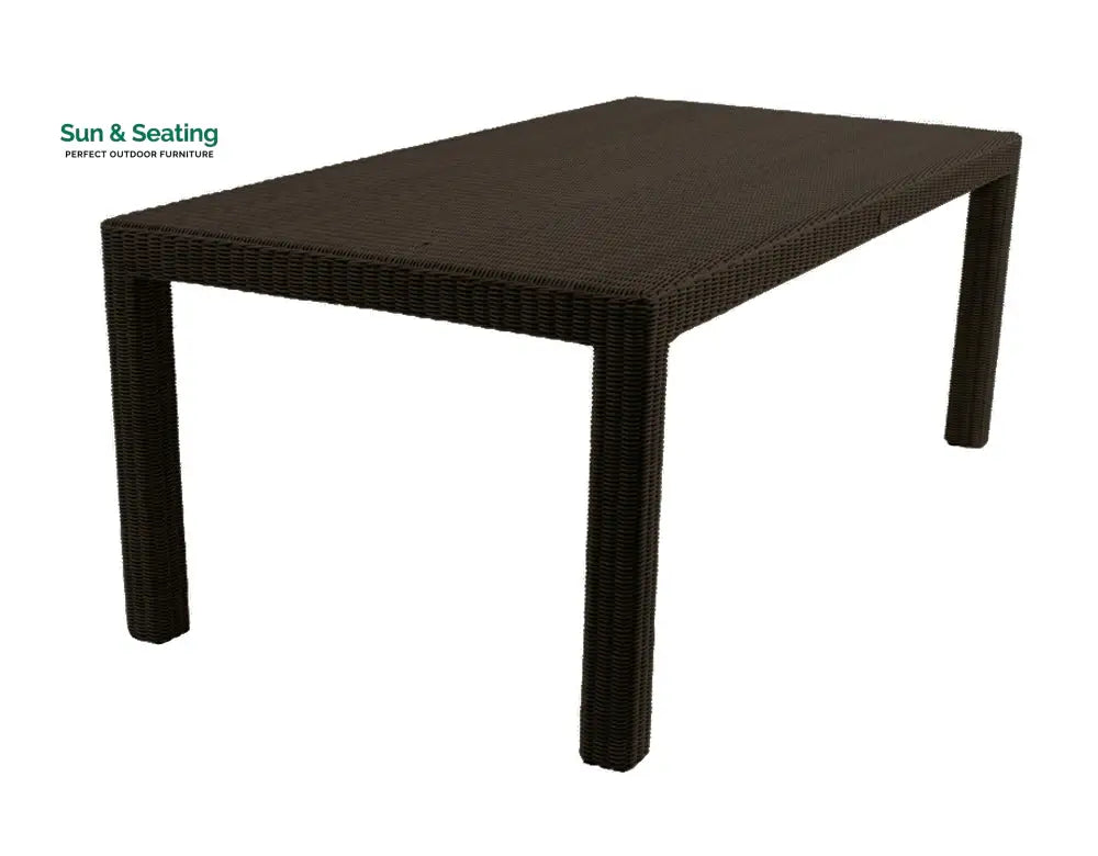 Conti Outdoor Patio Dining Set 6 Chairs and 1 Table (Dark Brown) Dining sets