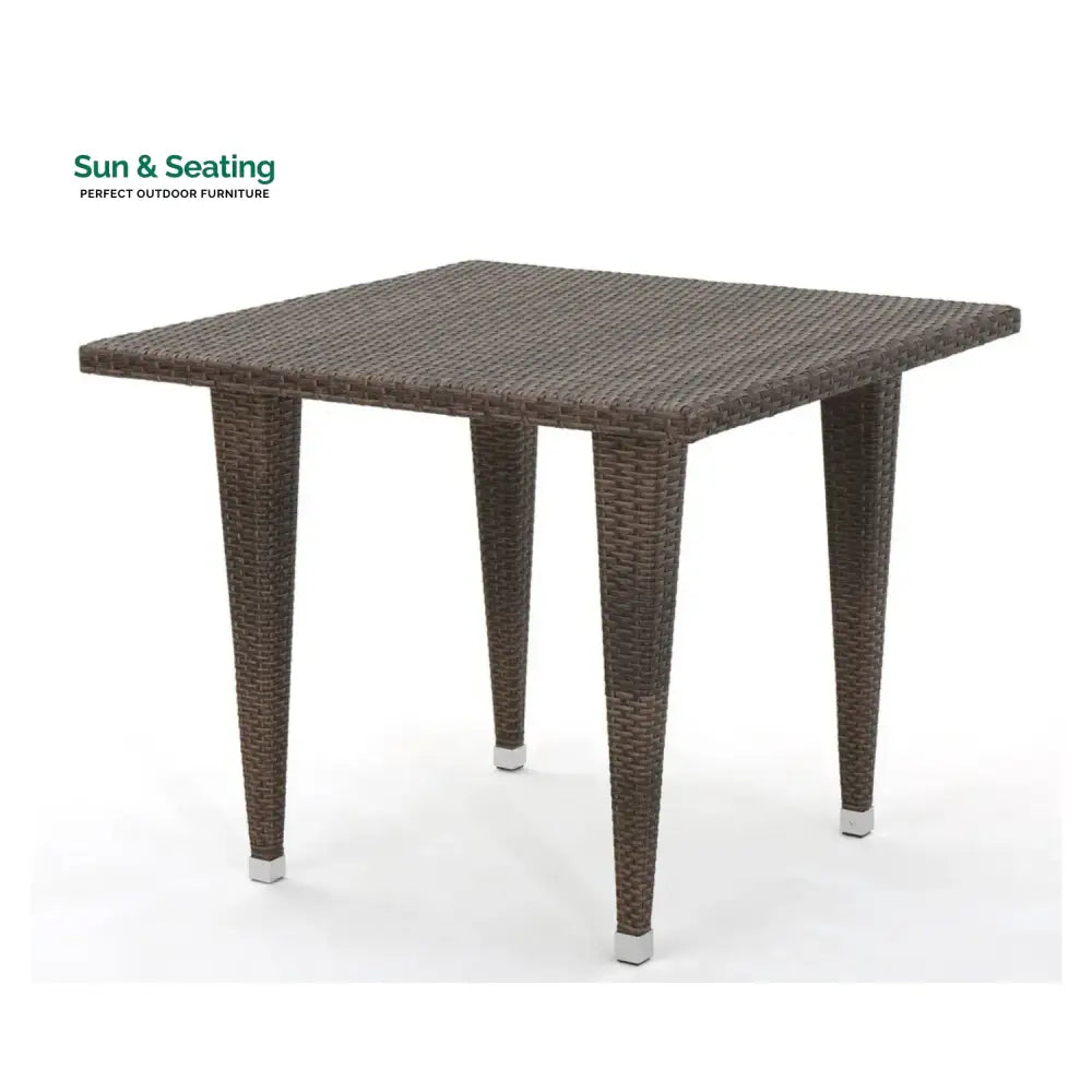 Coralie Outdoor Wicker Patio Counter Height Table (Dark Brown) Table