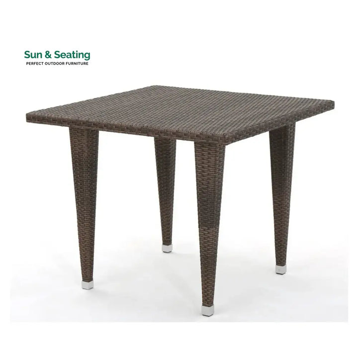 Coralie Outdoor Wicker Patio Counter Height Table (Dark Brown) Table