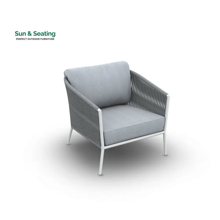 Cosset Outdoor Garden Balcony Sofa Set 2 Seater and 2 Single Seater With 2 Center Table and 1 Side Table Set Braid &amp;