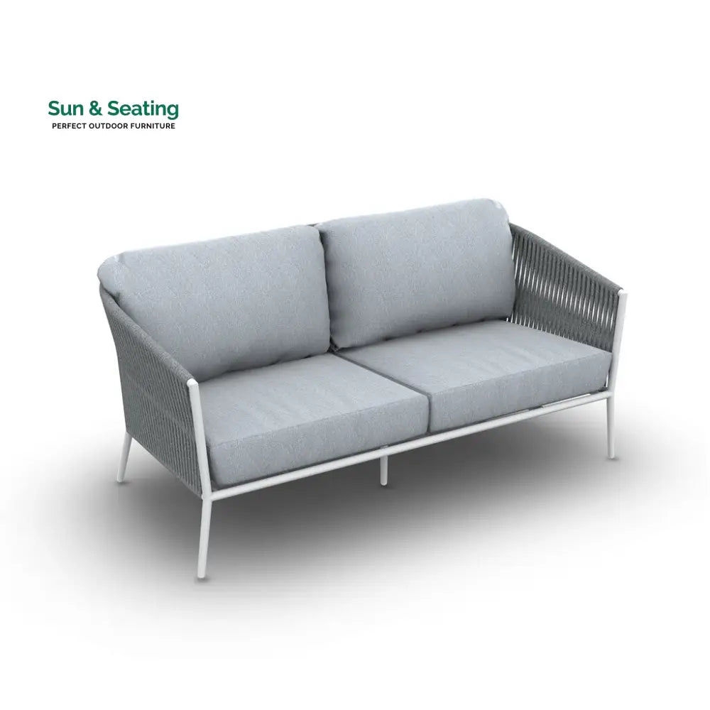 Cosset Outdoor Garden Balcony Sofa Set 2 Seater and 2 Single Seater With 2 Center Table and 1 Side Table Set Braid &amp;