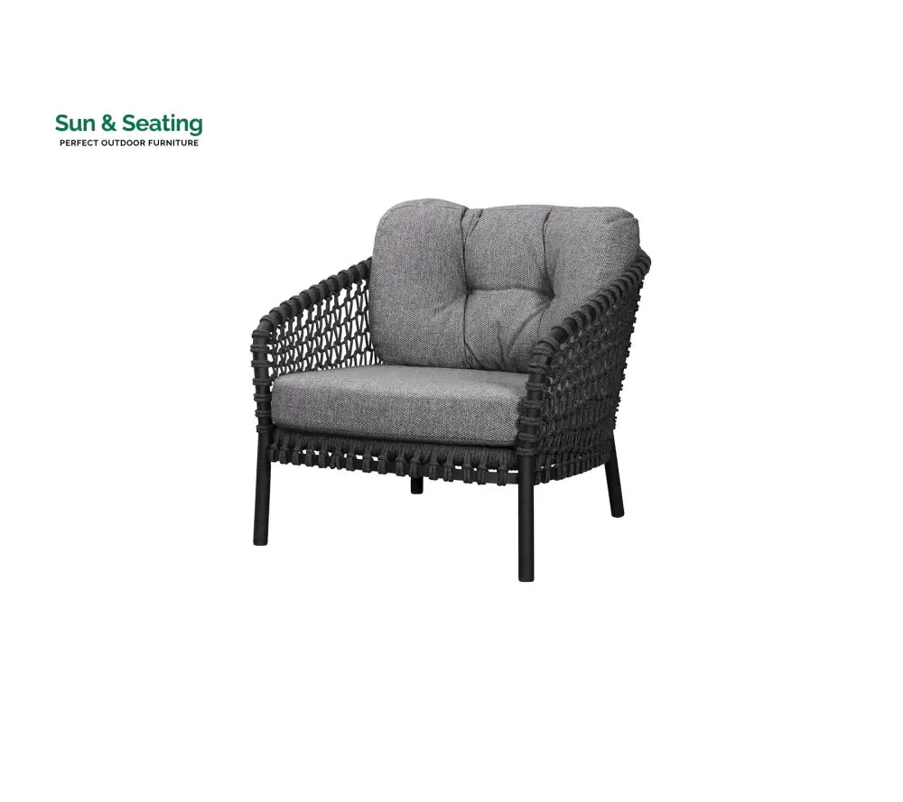 Costa Outdoor Garden Balcony Sofa Set 3 Seater 2 Seater 1 Single Seater 1 Side Table and 1 Center Table Set (Grey) Sofa