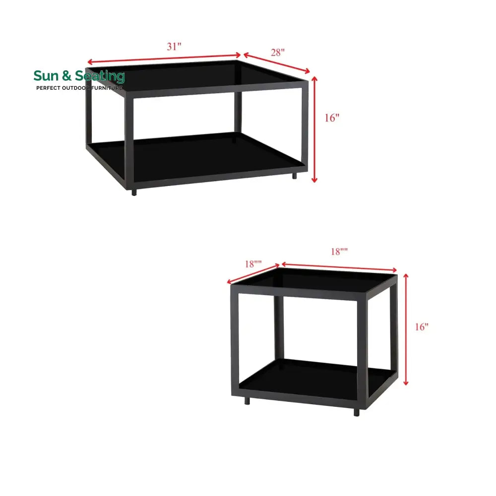Costa Outdoor Garden Balcony Sofa Set 3 Seater 2 Seater 1 Single Seater 1 Side Table and 1 Center Table Set (Grey) Sofa
