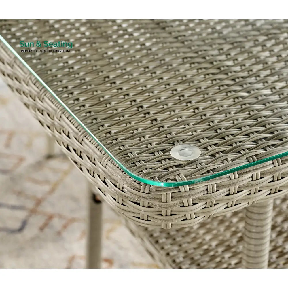 Coven Outdoor Garden Balcony Sofa Set 2 Seater 2 Single seater and 1 Center Table Set (Cream) Sofa Sets