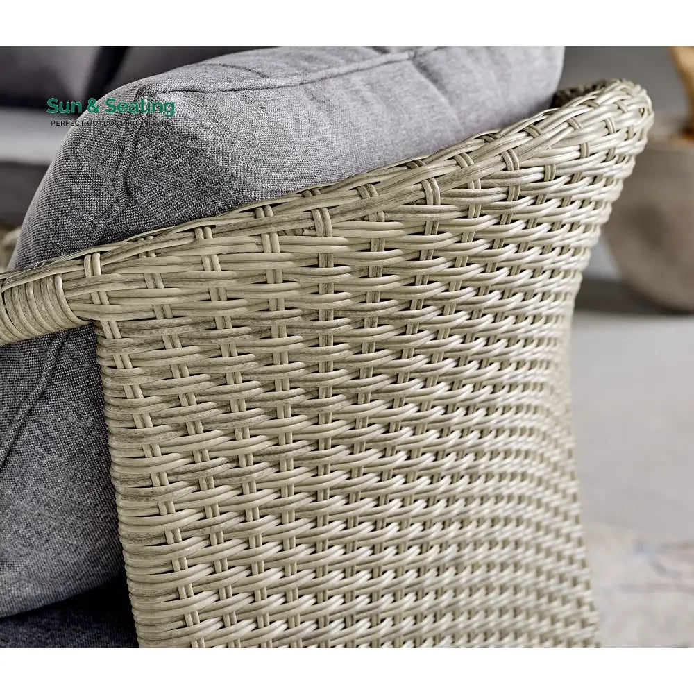 Coven Outdoor Garden Balcony Sofa Set 2 Seater 2 Single seater and 1 Center Table Set (Cream) Sofa Sets