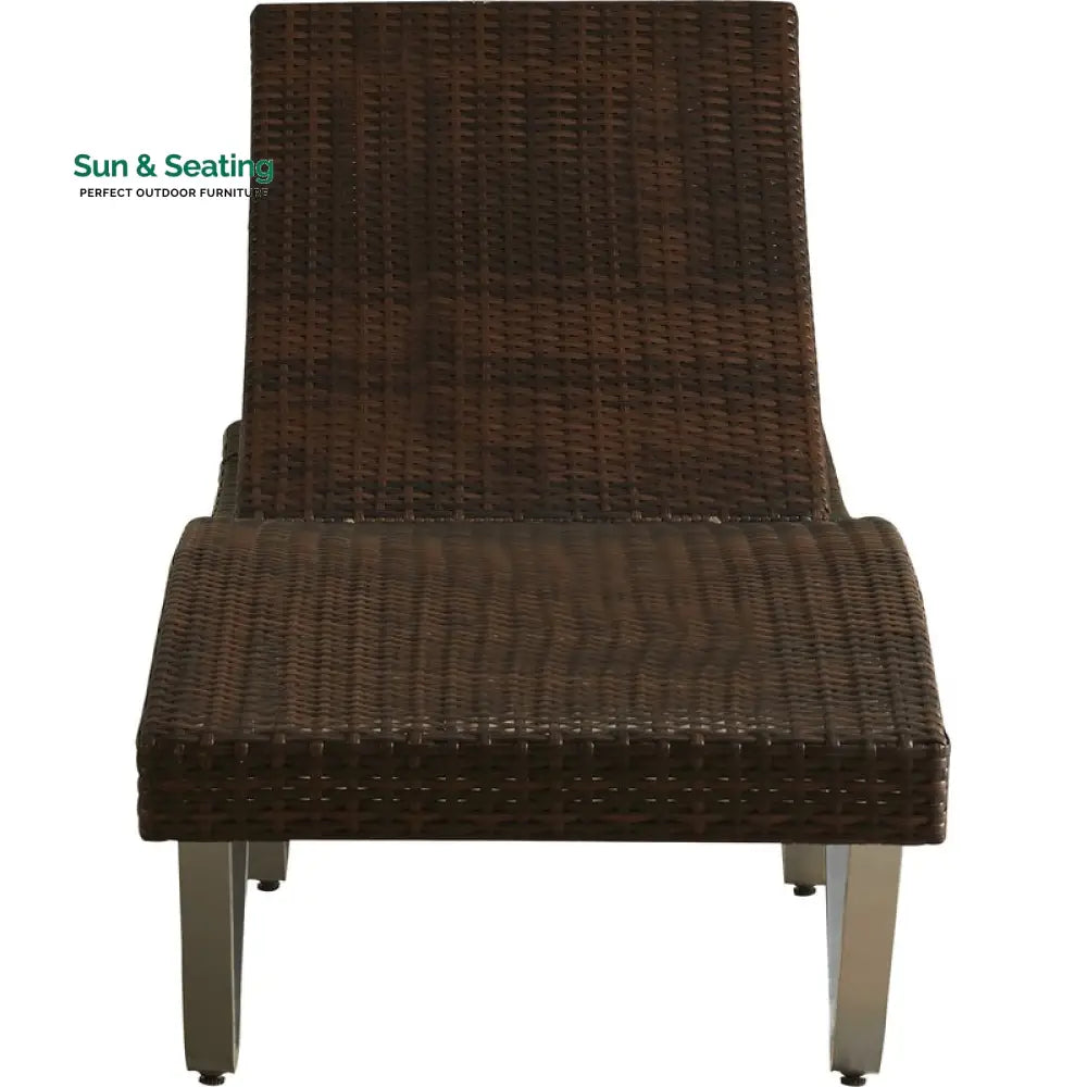 Crafter Outdoor Swimming Poolside Lounger (Brown) Loungers