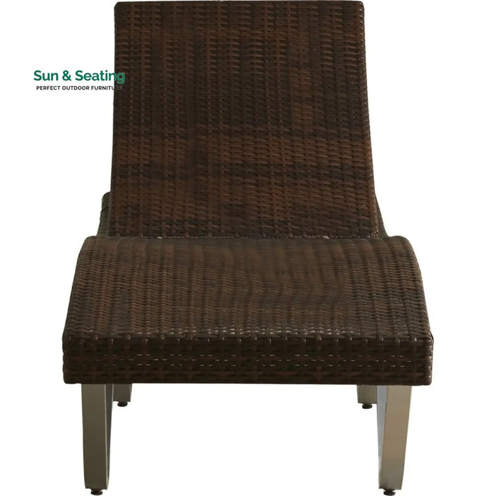 Crafter Outdoor Swimming Poolside Lounger (Brown) Loungers