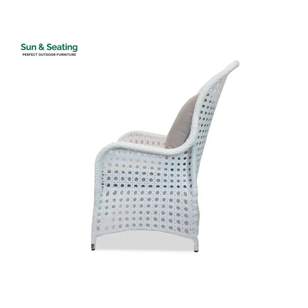 Cruzita Outdoor Sofa Set 2 Seater 2 Single seater and 1 Center Table (White) Sofa Sets