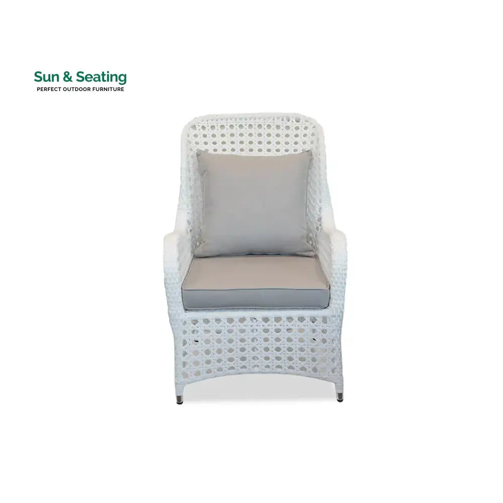 Cruzita Outdoor Sofa Set 2 Seater 2 Single seater and 1 Center Table (White) Sofa Sets