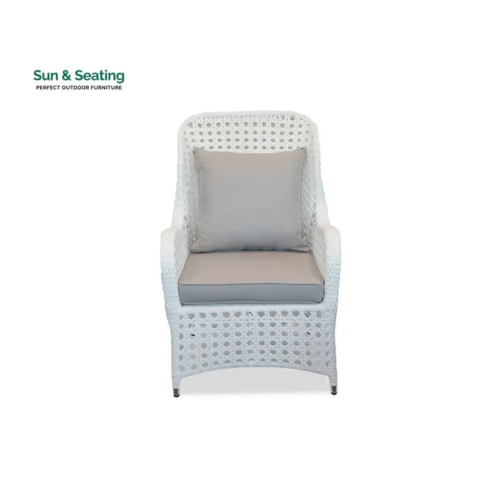 Cruzita Outdoor Sofa Set 2 Seater 2 Single seater and 1 Center Table (White) Sofa Sets