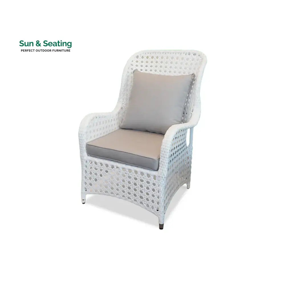 Cruzita Outdoor Sofa Set 2 Seater 2 Single seater and 1 Center Table (White) Sofa Sets