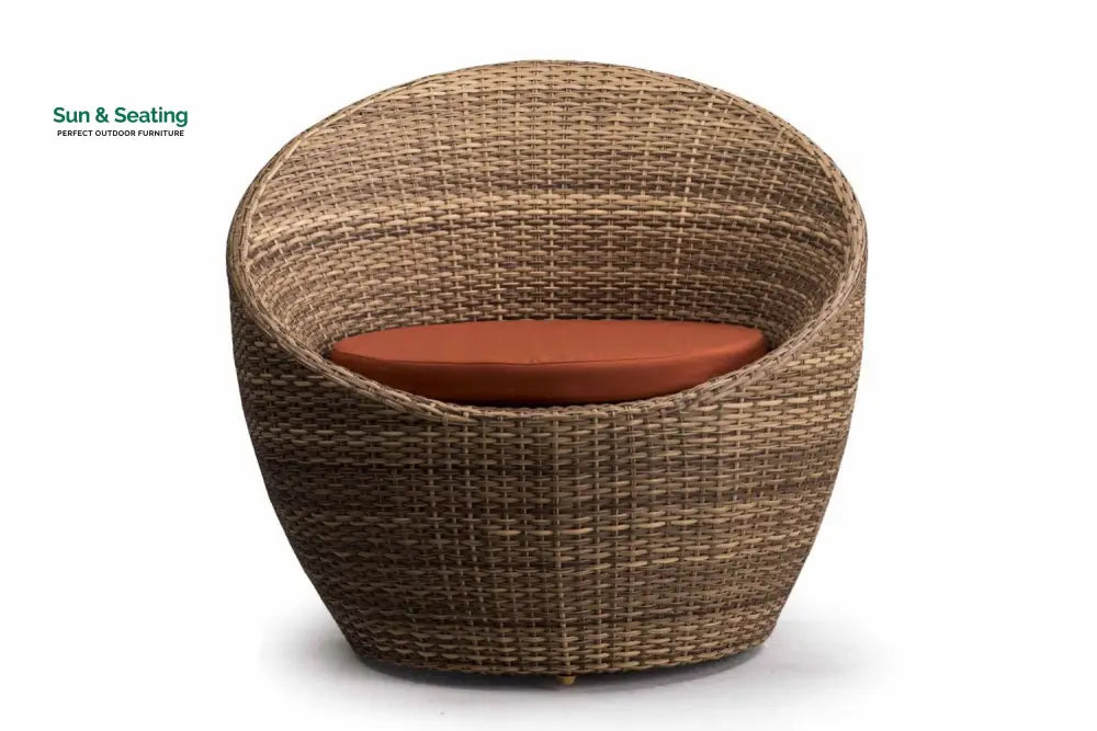 Cub Outdoor Patio Seating Set 2 Chairs and 1 Table Set (Arabica) Coffee Table Sets