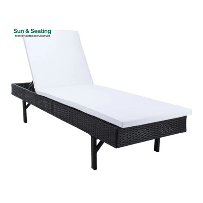 Cupid Outdoor Swimming Poolside Lounger (Black) Loungers