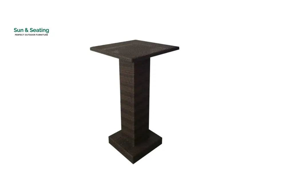 Curro Outdoor Patio Bar Set 4 Chairs and 1 Table For Balcony (Brown) Bar Sets