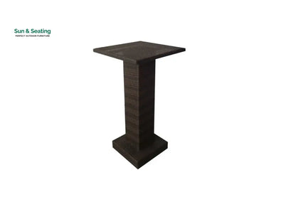 Curro Outdoor Patio Bar Set 4 Chairs and 1 Table For Balcony (Brown) Bar Sets