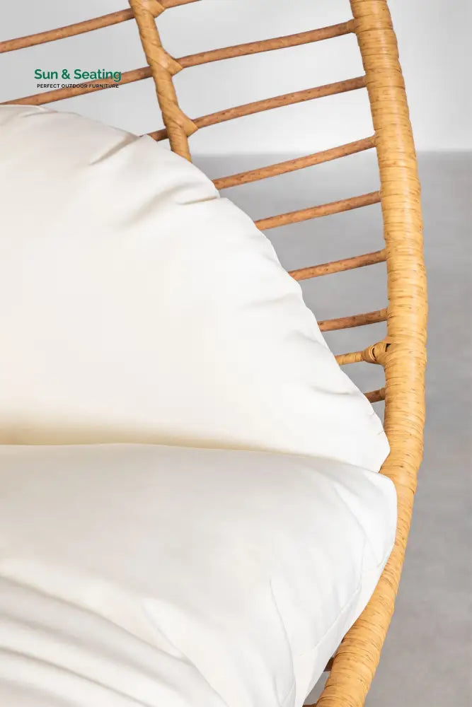 Custodia Single Seater Hanging Swing With Stand For Balcony Garden Swing (Honey) Swings