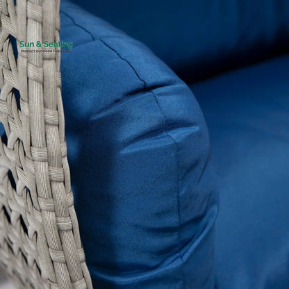 Dario Double Seater Hanging Swing With Stand For Balcony Garden Swing (Silver) Swings