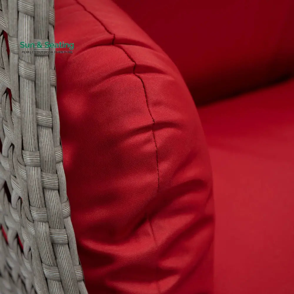 Dario Double Seater Hanging Swing With Stand For Balcony Garden Swing (Silver) Swings