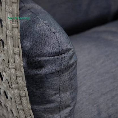 Dario Double Seater Hanging Swing With Stand For Balcony Garden Swing (Silver) Swings