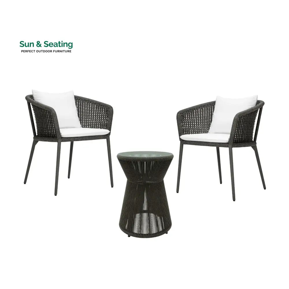 Delaney Outdoor Rope 3-Piece Patio Set Patio Set