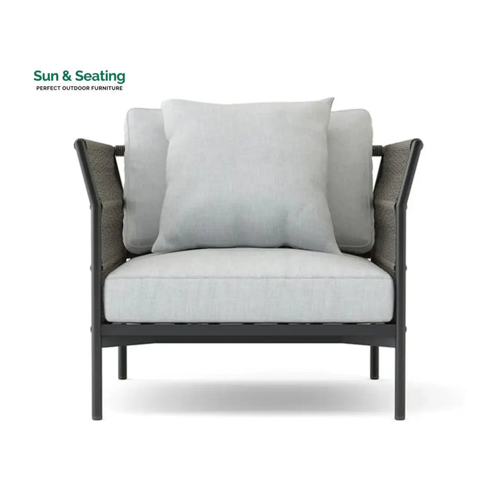 Denali Outdoor Rope 7-Seater Sofa Set With Glass Top Table Sofa Set