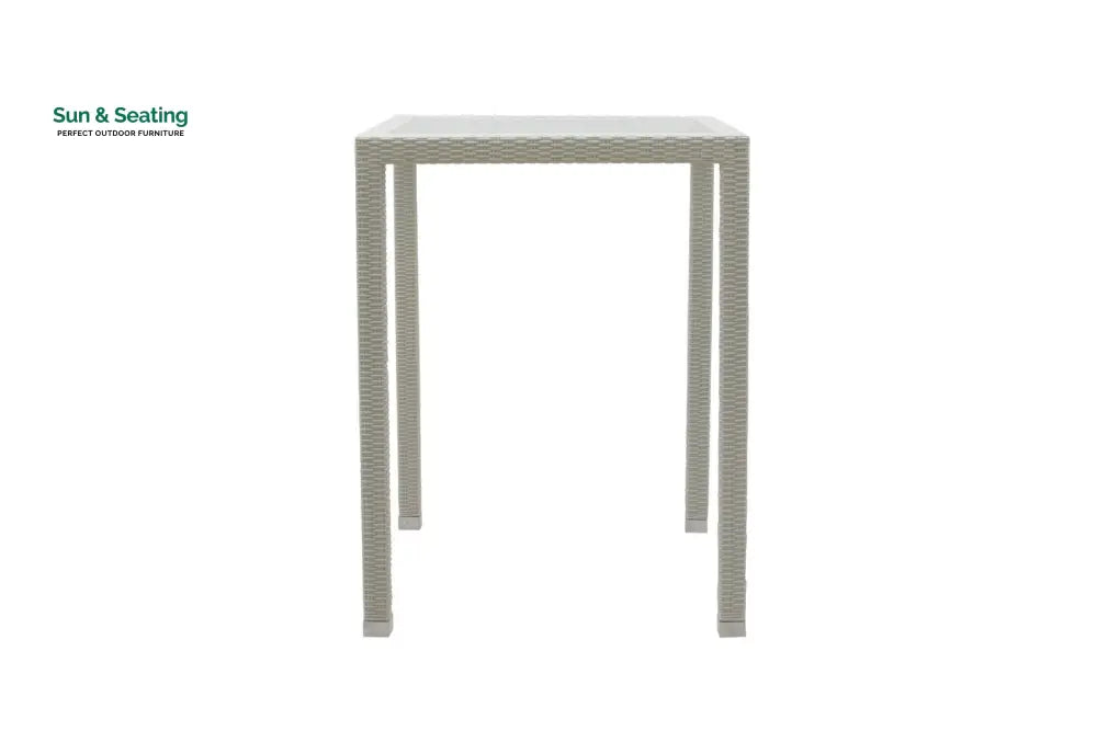 Denver Outdoor Bar Sets 2 Chairs and 1 Table Patio Bar Set (Pearl White) Bar Sets