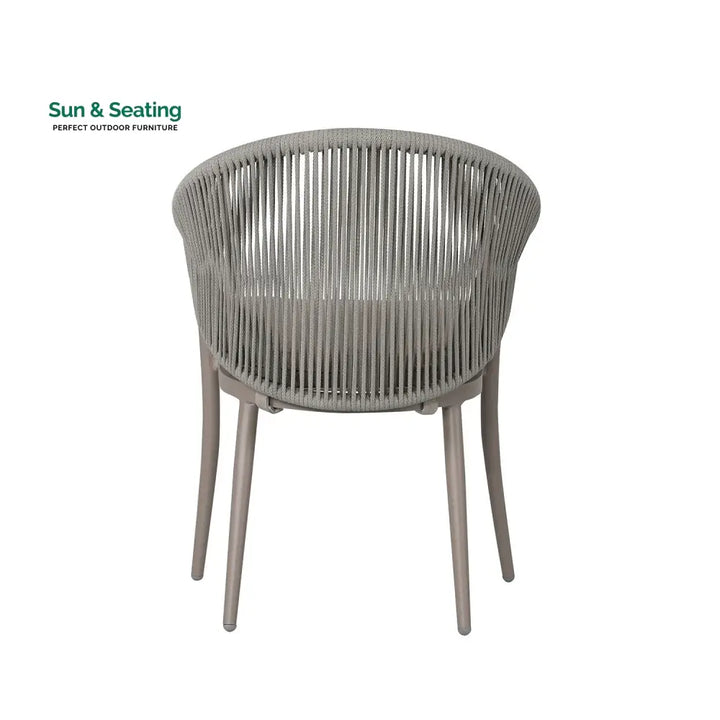 Detect Outdoor Patio Seating Set 2 Chairs and 1 Table Set (Grey) Braided &amp; Rope Coffee Table Sets