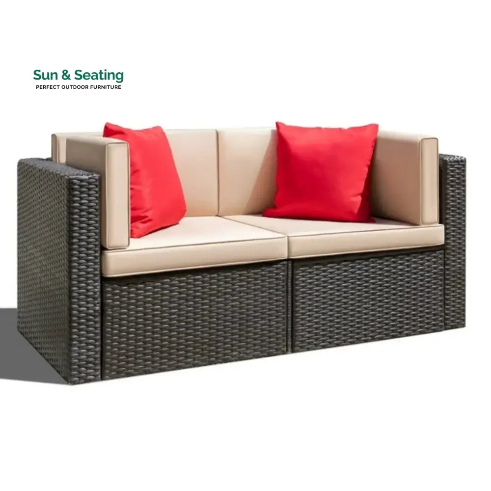 Devika Outdoor All-Weather Rattan Wicker Single Seater Sofa Sofa Set