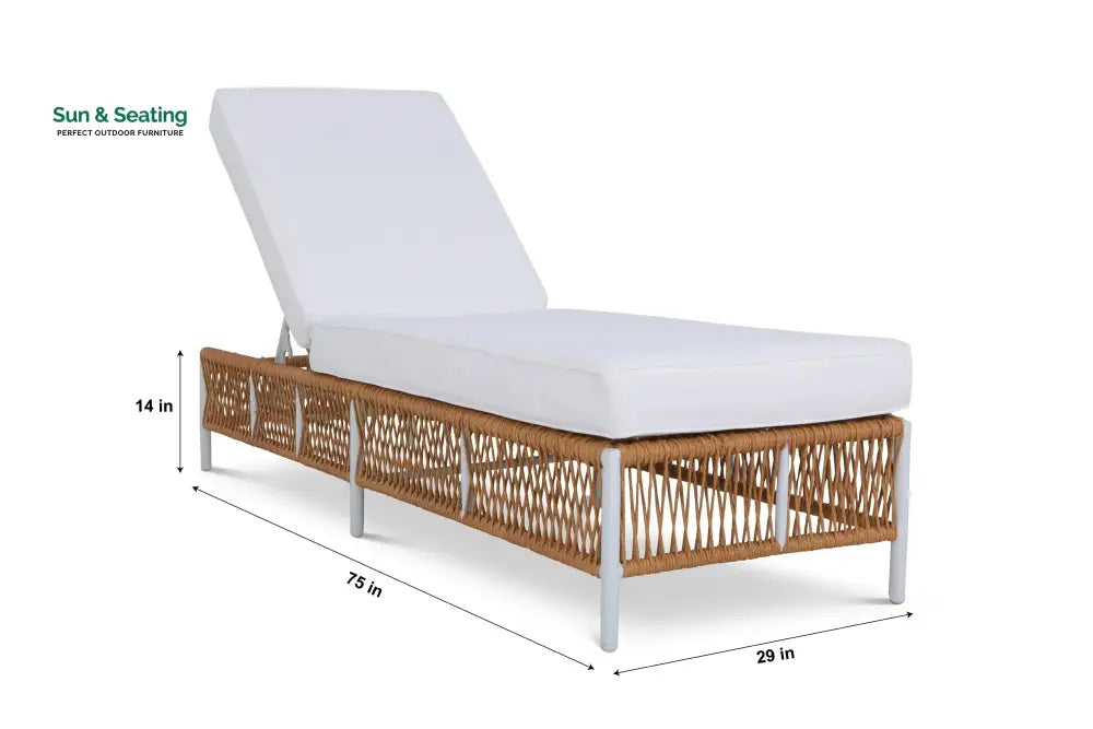 Dezire Outdoor Swimming Poolside Lounger Set of 2 (Honey) Loungers