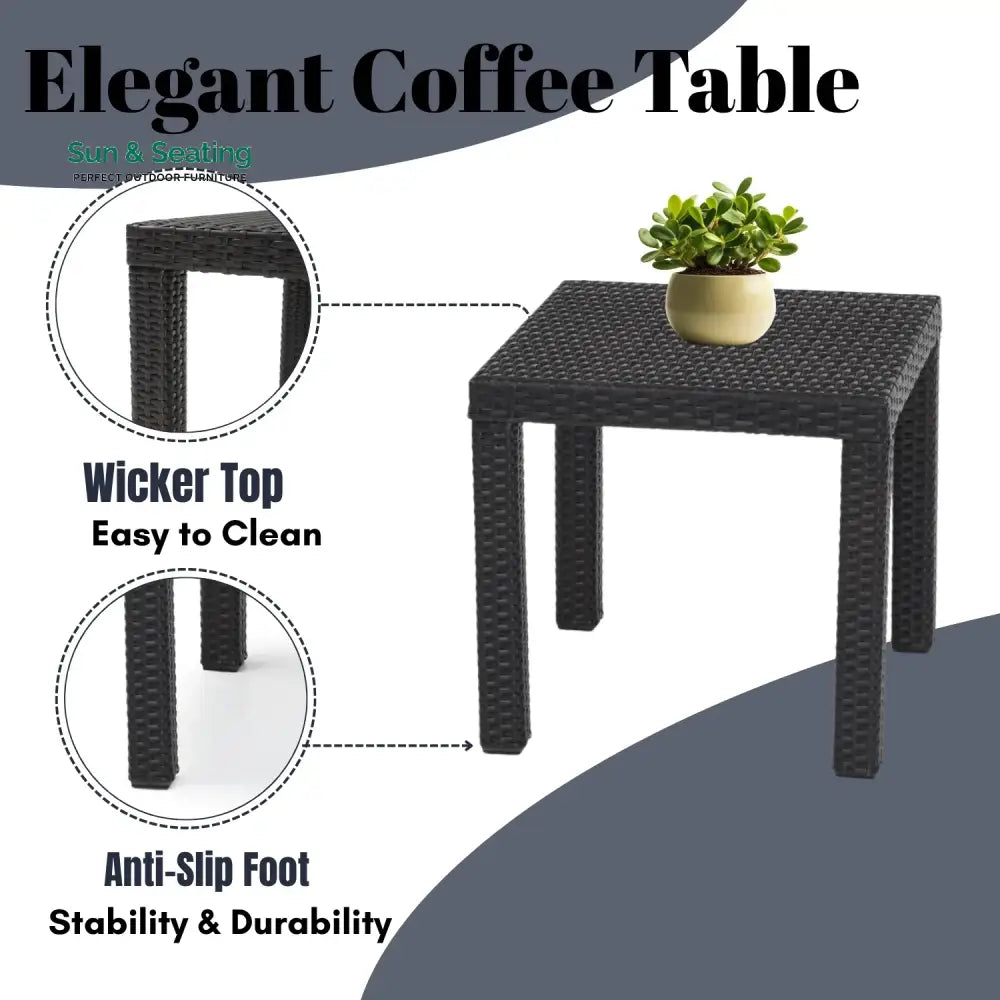 Dolores 3-Piece Outdoor Rattan Wicker Patio Set Patio Set