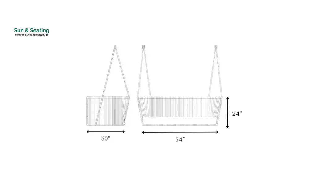Dominga Double Seater Hanging Swing Without Stand For Balcony Garden Swing Braided &amp; Rope Swings