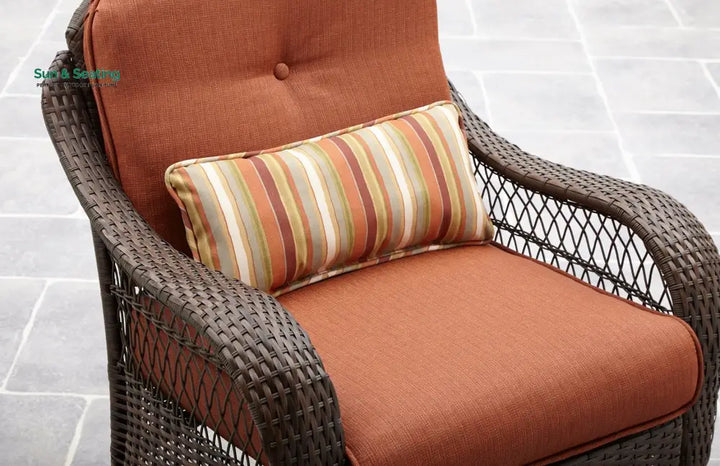 Dona Outdoor Sofa Set 2 Seater 2 Single seater and 1 Center Table (Dark Brown) Sofa Sets