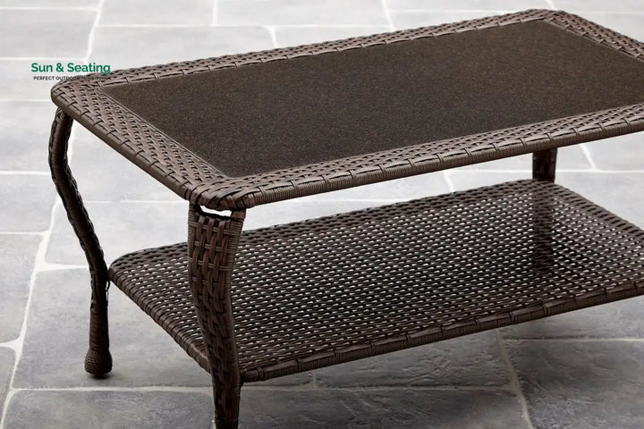 Dona Outdoor Sofa Set 2 Seater 2 Single seater and 1 Center Table (Dark Brown) Sofa Sets