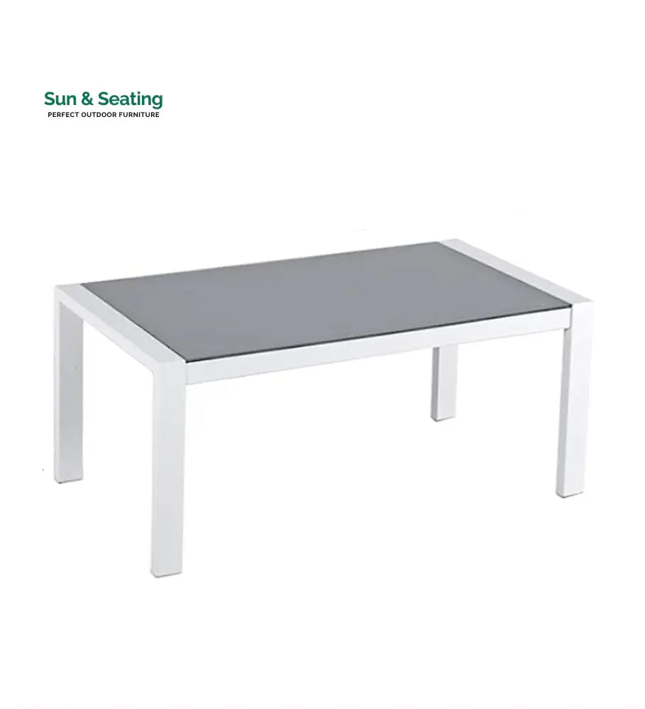 Dona Outdoor Sofa Set 2 Seater 2 Single seater and 1 Center Table (White + Grey) Sofa Sets
