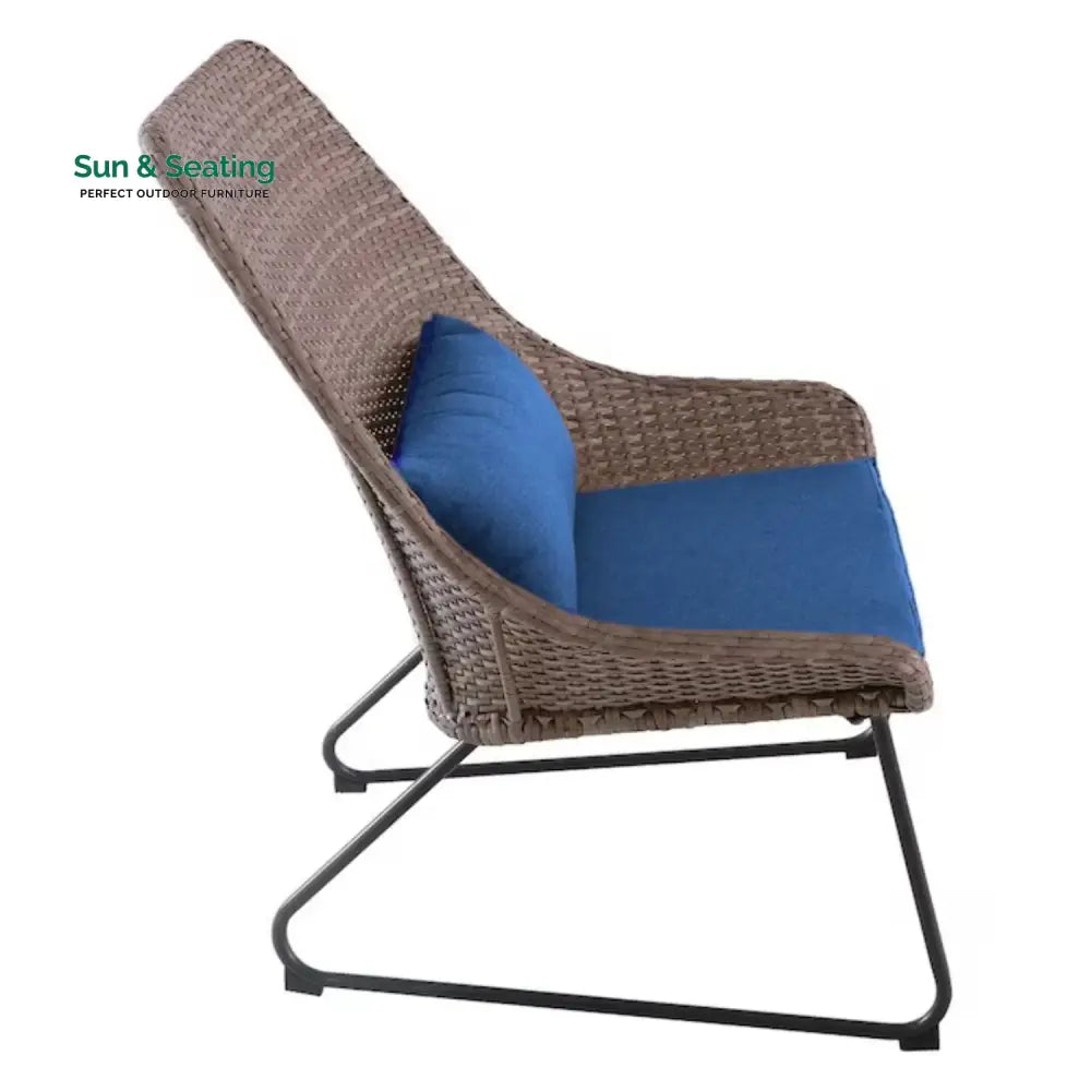 Dorothea Outdoor Rattan Wicker 3-Piece Patio Set Patio Set