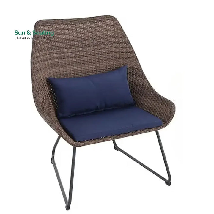 Dorothea Outdoor Rattan Wicker 3-Piece Patio Set Patio Set