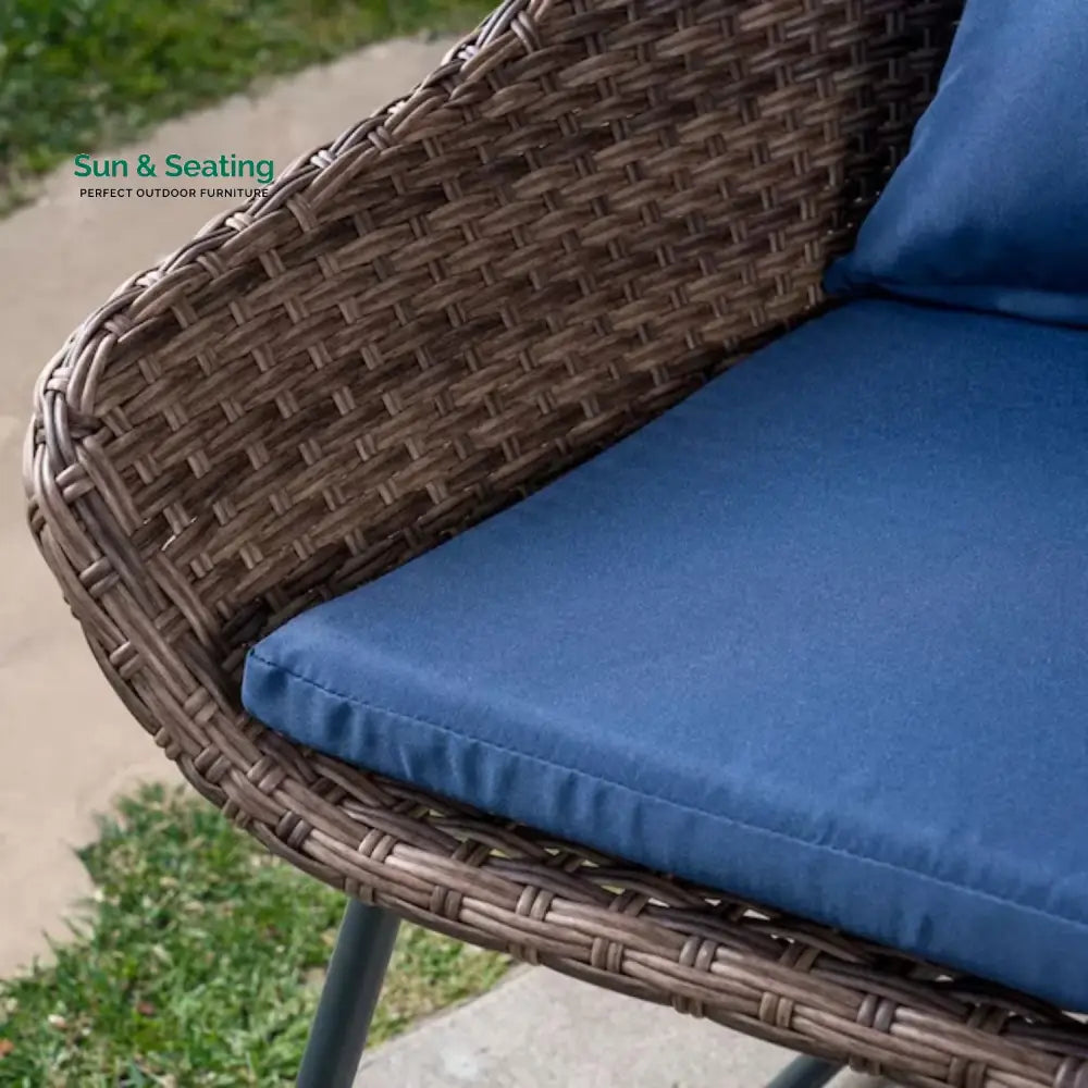Dorothea Outdoor Rattan Wicker 3-Piece Patio Set Patio Set