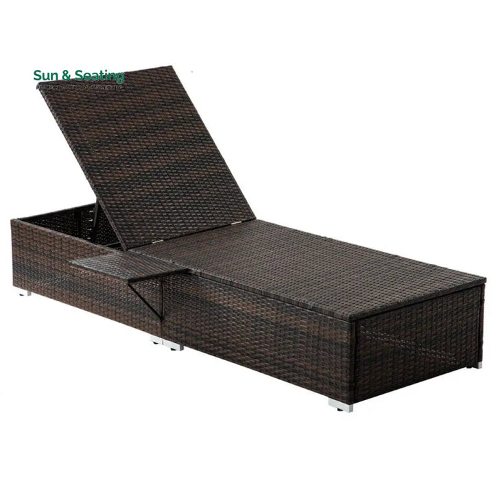 Drift Outdoor Swimming Poolside Lounger Set of 2 (Brown) Loungers