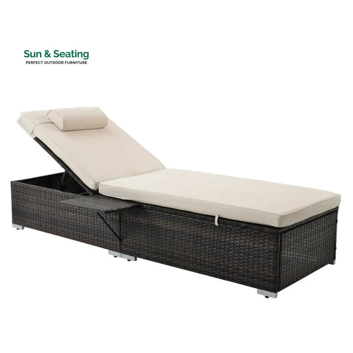 Drift Outdoor Swimming Poolside Lounger Set of 2 (Brown) Loungers