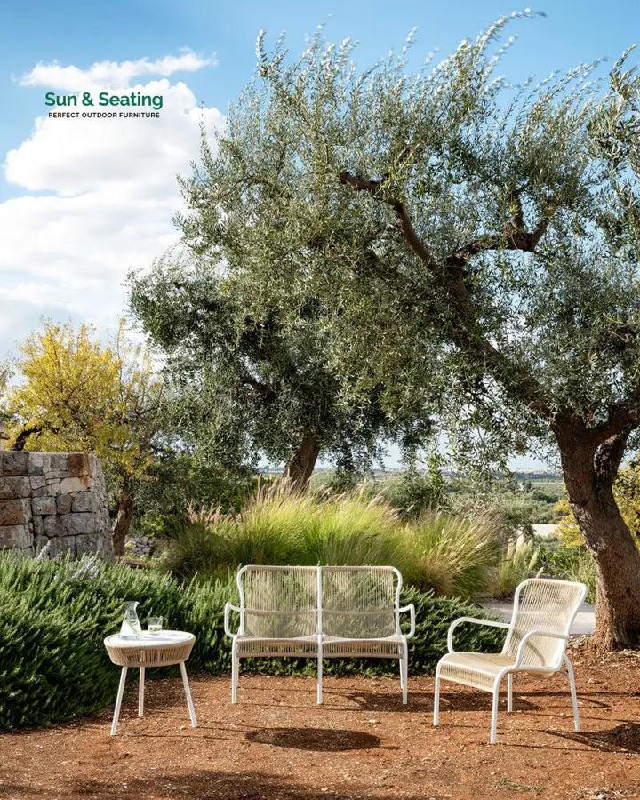 Duncan Outdoor Sofa Set 2 Seater 2 Single seater and 1 Center Table Set (Beige) Braided &amp; Rope Sofa Sets