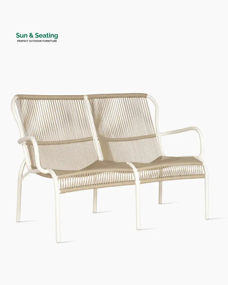 Duncan Outdoor Sofa Set 2 Seater 2 Single seater and 1 Center Table Set (Beige) Braided &amp; Rope Sofa Sets