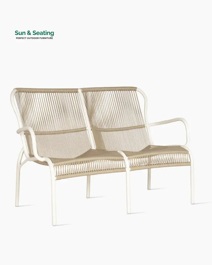 Duncan Outdoor Sofa Set 2 Seater 2 Single seater and 1 Center Table Set (Beige) Braided &amp; Rope Sofa Sets