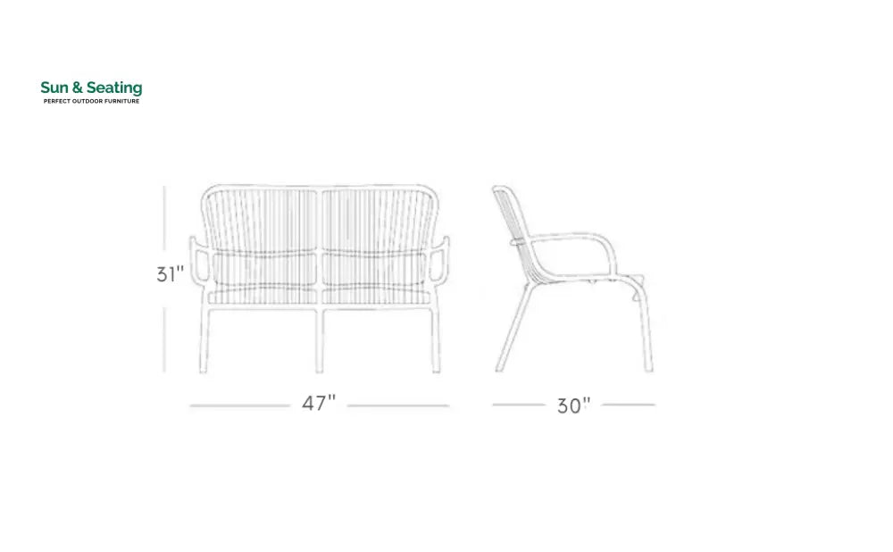 Duncan Outdoor Sofa Set 2 Seater 2 Single seater and 1 Center Table Set (Beige) Braided &amp; Rope Sofa Sets