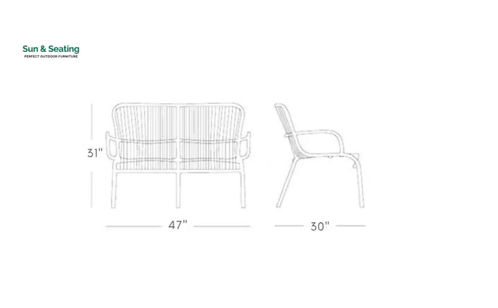 Duncan Outdoor Sofa Set 2 Seater 2 Single seater and 1 Center Table Set (Beige) Braided &amp; Rope Sofa Sets