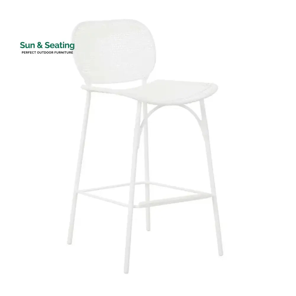 Dupont Outdoor Patio Bar Chair 1 Chair For Balcony White Bar Sets