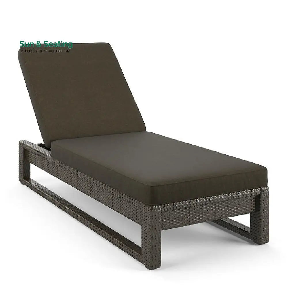 Edris Outdoor Swimming Poolside Lounger (Brown) Brown + Coffee Loungers