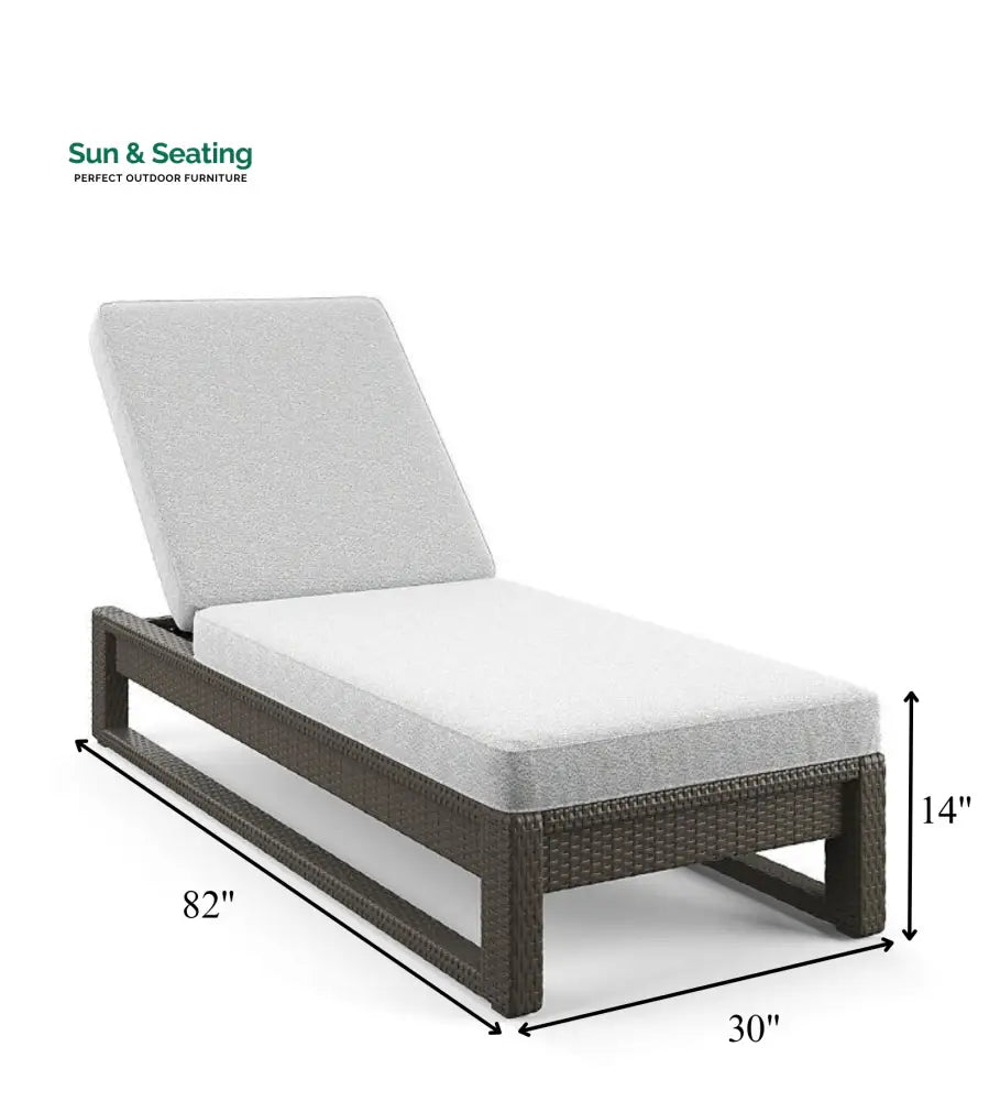 Edris Outdoor Swimming Poolside Lounger (Brown) Loungers