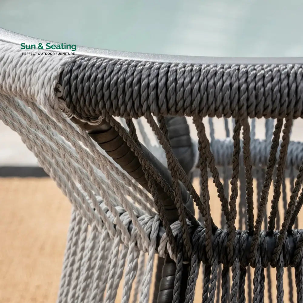 Elara Outdoor Rope Double Tone 3-Piece Patio Set Patio Set