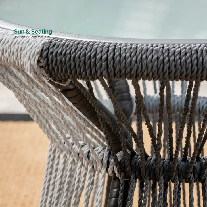 Elara Outdoor Rope Double Tone 3-Piece Patio Set Patio Set