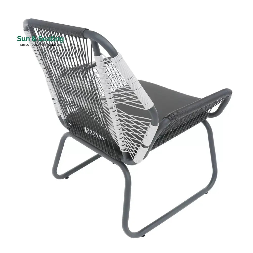 Elara Outdoor Rope Double Tone 3-Piece Patio Set Patio Set